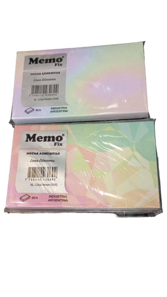 NOTA ADHESIVA 125x75mm.80hj.ESTACIONES 705